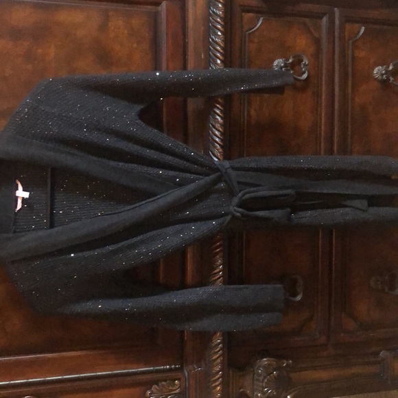 Victorias Secret long belted sweater with sequins - Picture 2 of 3